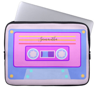 Vaporwave Aesthetic Light Lila 90s Mixtape Laptop Fodral