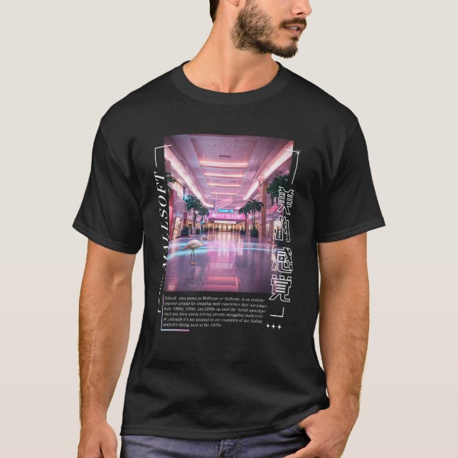 Vaporwave Aesthetic Liminal Yami Pastel Goth T Shirt (Framsida)