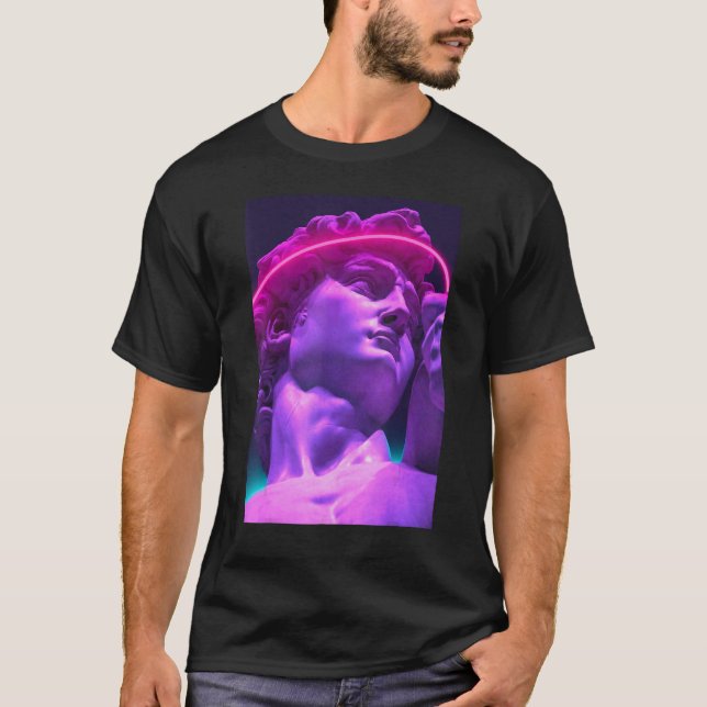 Vaporwave Aesthetic Outrun Retro 80s Synthwave Ret T Shirt (Framsida)
