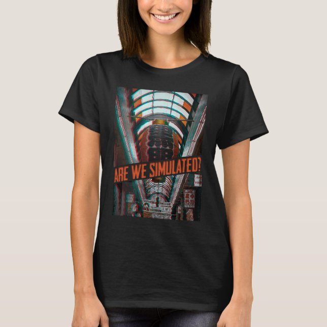 Vaporwave Aesthetic Stil T Shirt (Framsida)