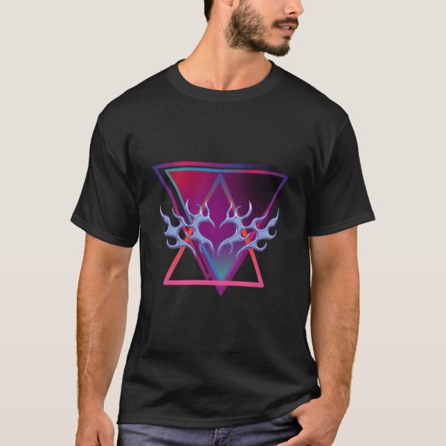 Vaporwave Aesthetic T Shirt (Framsida)