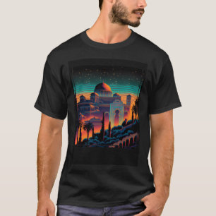Vaporwave Alhambra Granada Spain Retro 80-talet T Shirt