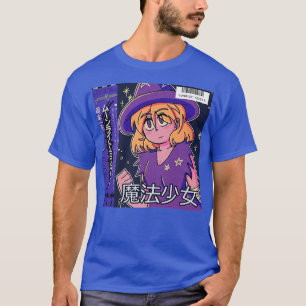 Vaporwave Anime-tjejen Aesthetic 80 s halloween hä T Shirt