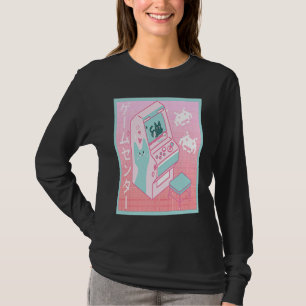 Vaporwave Arkadcenter Retro 80-tal 90-tal Japanska T Shirt