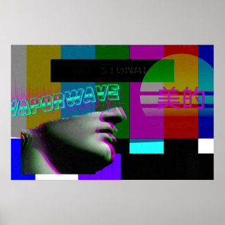 Vaporwave Art-Poster | Poster av aporvågor