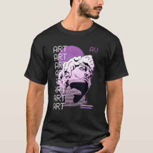 Vaporwave Art Statue Sculpture Japansk 80-talsuppg T Shirt