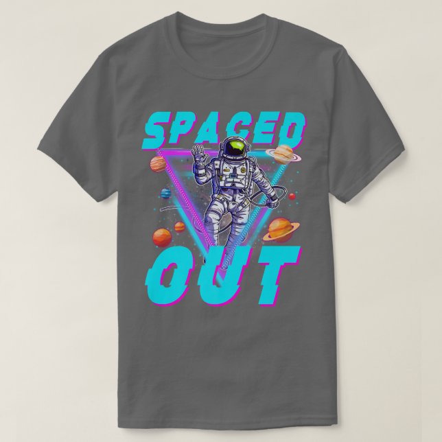 Vaporwave Astronaut Spaced Out Aesthetic Outer Spa T Shirt (Design framsida)