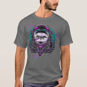 Vaporwave Astronaut Synthwave 80 s Art Sloth Retro T Shirt