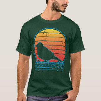 Vaporwave Bird Älskare Fågelskådning Bird Whispere T Shirt