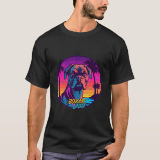 Vaporwave Boxer Pappa Futuristisk Boxer T Shirt