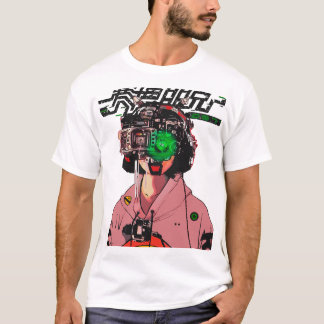 Vaporwave Cyberpunk Japansk Modern Urban Stil Ou T Shirt