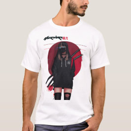 Vaporwave Cyberpunk Samurai Cool Girl T Shirt