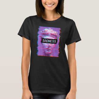 Vaporwave David Statue Aesthetic Art Sadness Miche T Shirt
