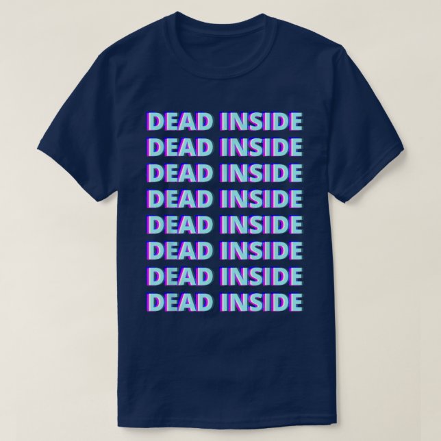 Vaporwave Dead Inside 80s 90-tal Music Culture Ele T Shirt (Design framsida)