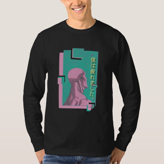 Vaporwave doktor - långärmadskjorta t shirt (Framsida)