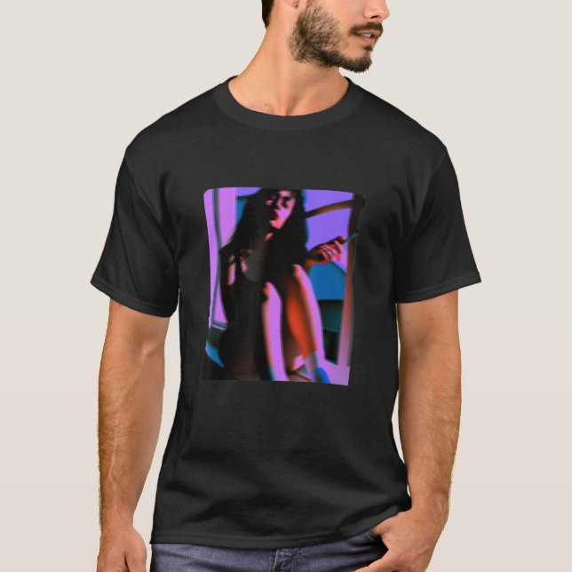 Vaporwave Estetisk Flicka Synthwave Dröm ångest G T Shirt (Framsida)