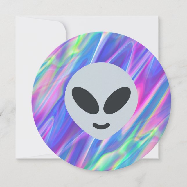 vaporwave-främmande emoji inbjudningar (Framsida)