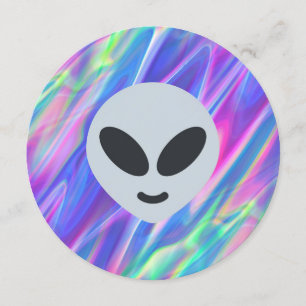 vaporwave-främmande emoji inbjudningar