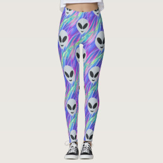 vaporwave-främmande emoji leggings