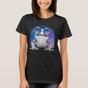 Vaporwave Frog Space Glasses Galaxy Sunglasses Toa T Shirt