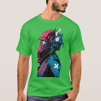 Vaporwave Gas Mask Streetwear Urban Style friends  T Shirt