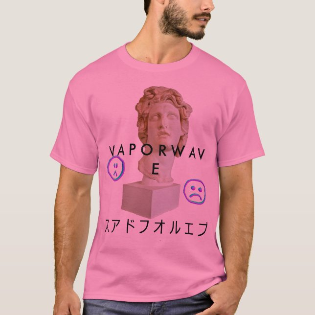 Vaporwave - Geek Show Tee Shirt (Framsida)