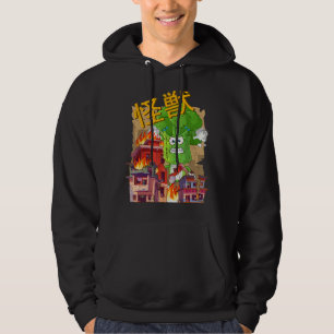 Vaporwave Glitch Aesthetic Stil Vegetarian City K Hoodie