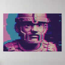 Vaporwave Glitch Art Porträtt