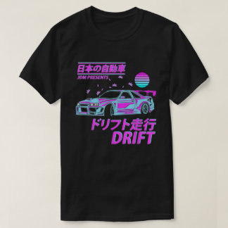 Vaporwave Japan Jdm Car Fordon Drift för motor Ra T Shirt
