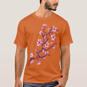 Vaporwave Japan Stil japansk Cherry Blommar Saku T Shirt
