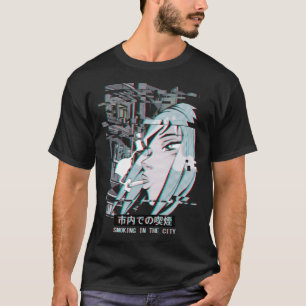 Vaporwave Japan Street Mode Smoking Anime T Shirt