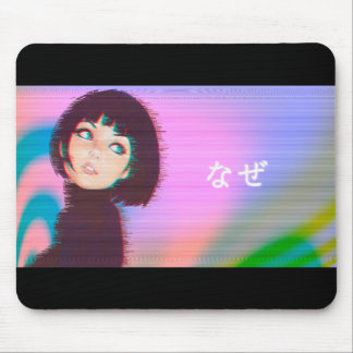 Vaporwave Kawaii-ångvåg Japansk flicka Musmatta