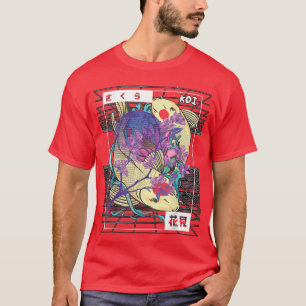 Vaporwave Koi Fish Japan Sakura Carp Breeder T-Shi T Shirt