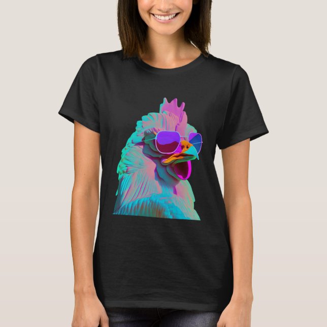 Vaporwave kyckling t shirt (Framsida)
