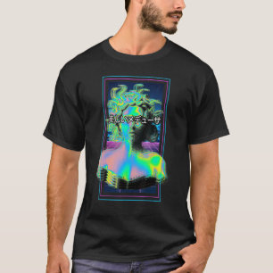 Vaporwave Medusa Mythology Gorgon på grekiska Medu T Shirt