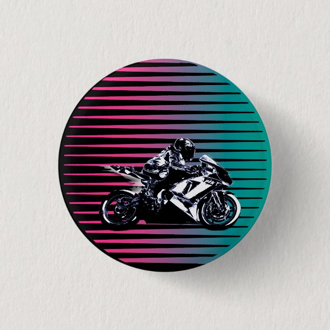 Vaporwave Moto knäppas Knapp (Framsida)