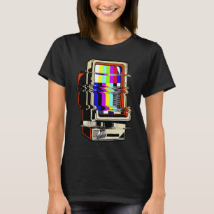 Vaporwave No signal Television Off Luft Glitch Com T Shirt