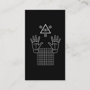 Vaporwave ockult Illuminati gåva Visitkort