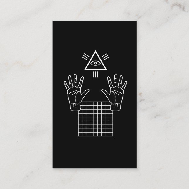 Vaporwave ockult Illuminati gåva Visitkort (Framsida)