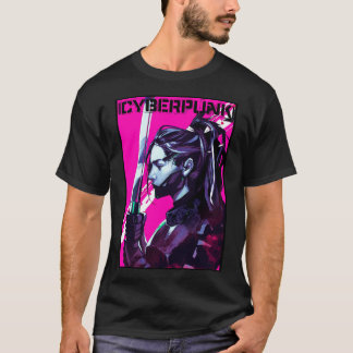 Vaporwave Samurai Neon City New Urban Style  T Shirt
