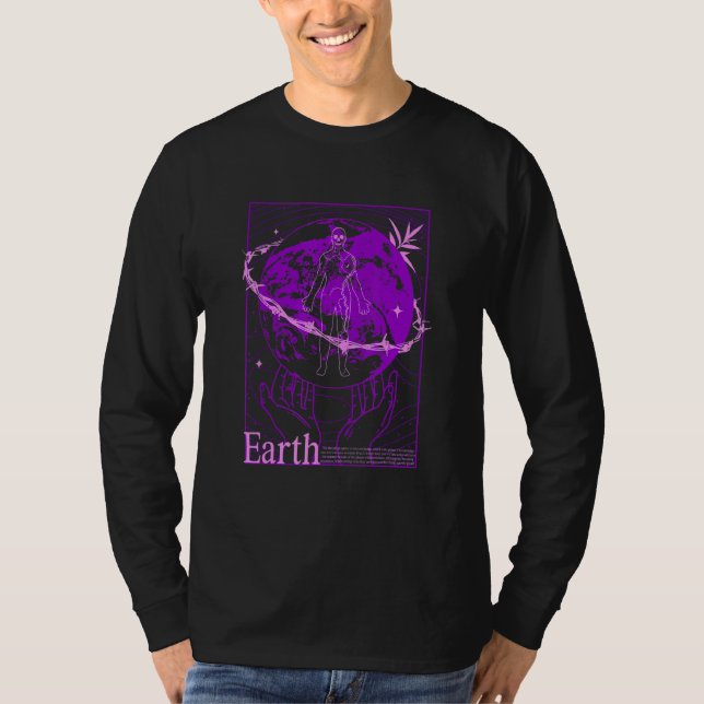 Vaporwave Save Planet Earth Environment Earth Day  T Shirt (Framsida)
