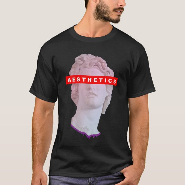 Vaporwave staty v2 t shirt (Framsida)