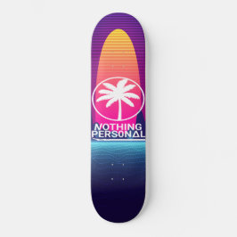 Vaporwave Sunset Skateboard