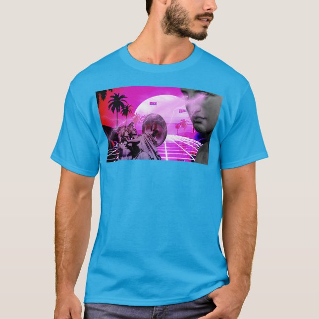 Vaporwave Synthwave Retro 1980-tals stil T-Shirt (Framsida)