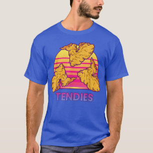 Vaporwave Tendies Chicken Tenders Japanska Kanji T Shirt