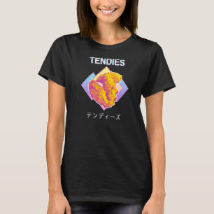 Vaporwave Tendies Chicken Tenders Japanska Kanji T Shirt