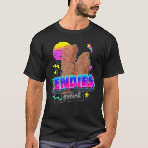 Vaporwave Tendies Chicken Tenders Japanska Kanji T Shirt