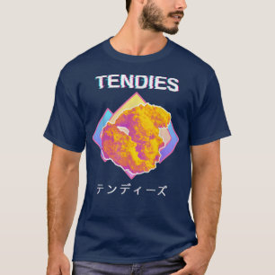 Vaporwave Tendies Chicken Tenders Japanska Kanji T Shirt