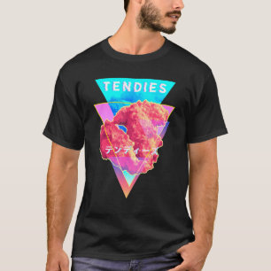 Vaporwave Tendies Kycklingfiléer Japanska Kanji A T Shirt