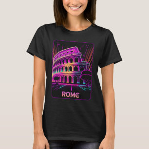 Vaporwave The Colosseum Rom Italien Retro 80-talet T Shirt
